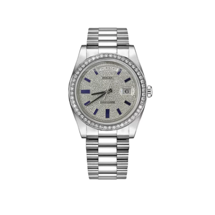 Rolex Day-Date 218349 White Gold Diamond Dial - 图片 1