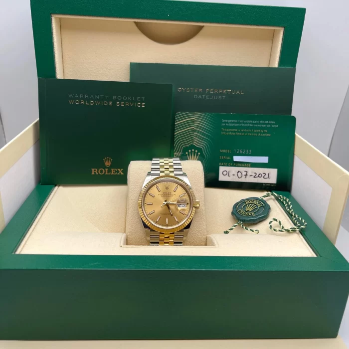 Rolex Datejust 126233 Stainless Steel Yellow Gold Champagne Dial Jubilee - 图片 7