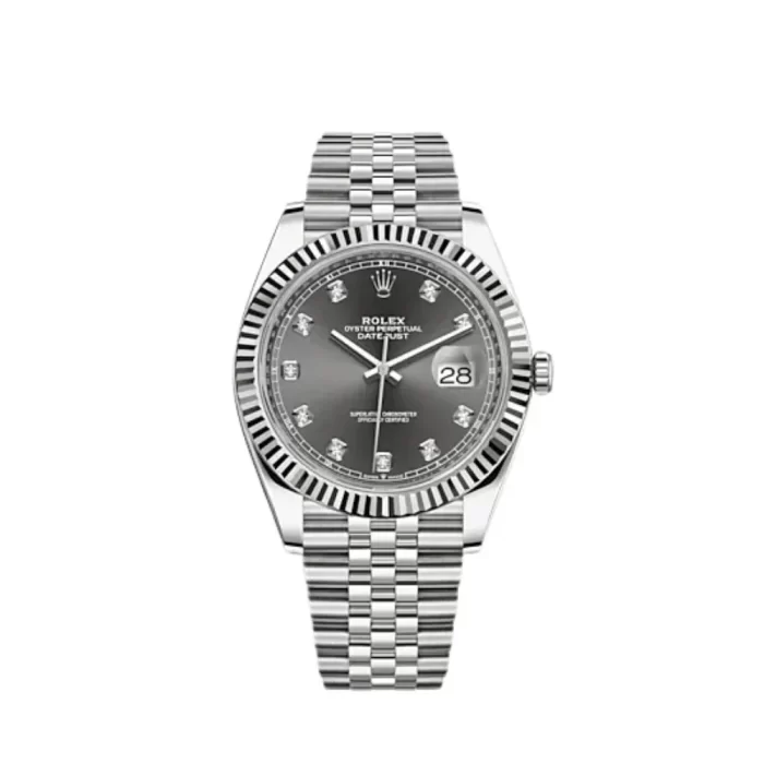 Rolex Datejust 126334 Stainless Steel Slate Diamond Dial Jubilee - 图片 2