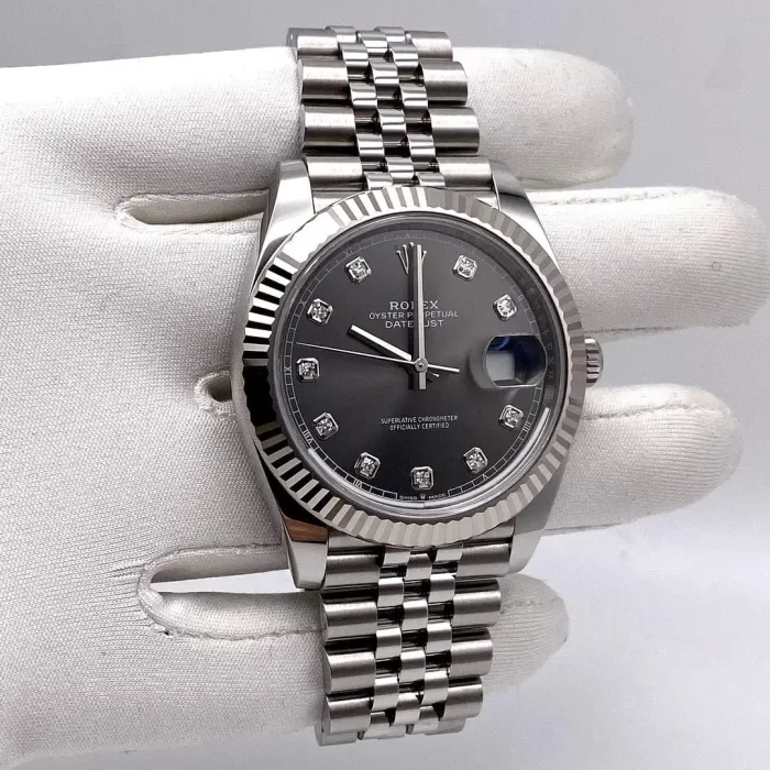 Rolex Datejust 126334 Stainless Steel Slate Diamond Dial Jubilee - 图片 3