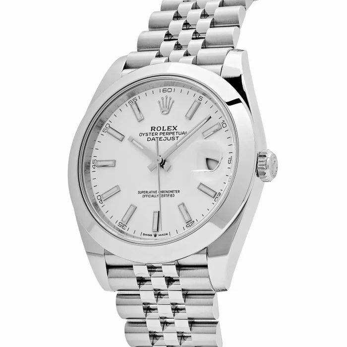 Rolex Datejust 126300 Stainless Steel White Dial Jubilee - 图片 5