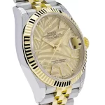Rolex Datejust 126233 Stainless Steel Yellow Gold Palm Motif Dial Jubilee - 图片 4
