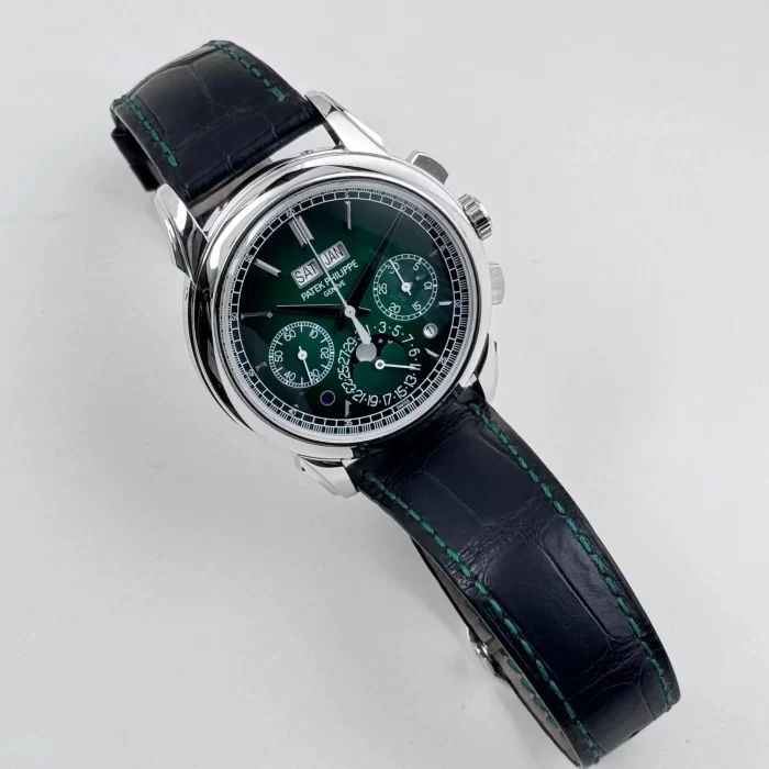 Patek Philippe Grand Complications 5270P-014 Perpetual Calendar Chronograph Platinum Green Dial (2023) - 图片 4