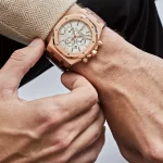 Audemars Piguet Royal Oak 26320OR.OO.D088CR.01 Chronograph Rose Gold Silver Dial - 图片 6