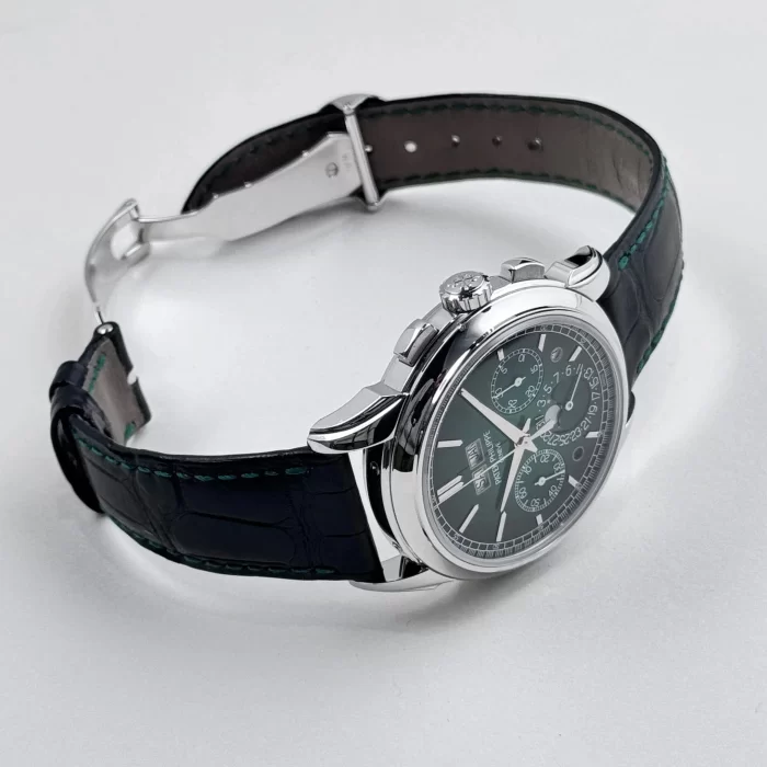 Patek Philippe Grand Complications 5270P-014 Perpetual Calendar Chronograph Platinum Green Dial (2023) - 图片 5