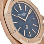 Audemars Piguet Royal Oak 15202OR.OO.1240OR.01 'Jumbo' Extra-Thin Rose Gold Blue Dial - 图片 4