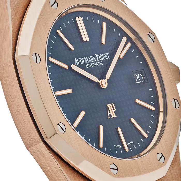 Audemars Piguet Royal Oak 15202OR.OO.1240OR.01 'Jumbo' Extra-Thin Rose Gold Blue Dial - 图片 4