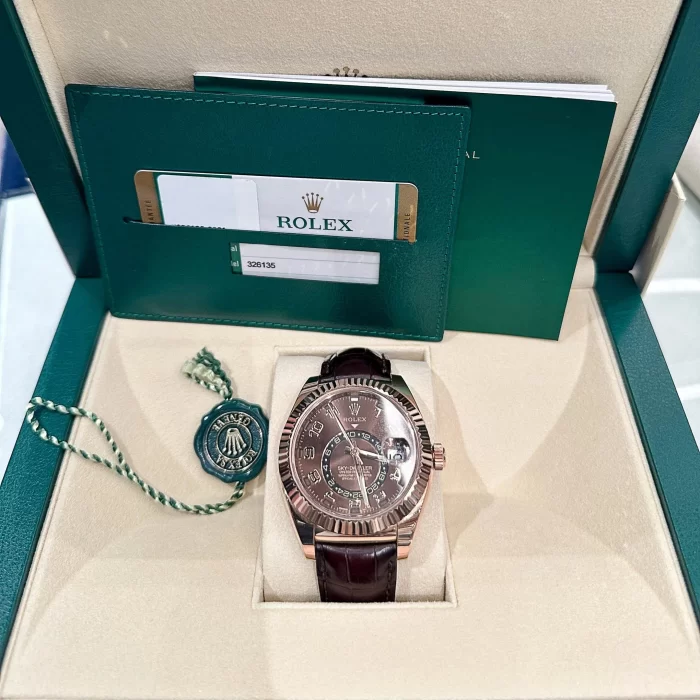 Rolex Sky-Dweller 326135 Rose Gold Chocolate Dial - 图片 3