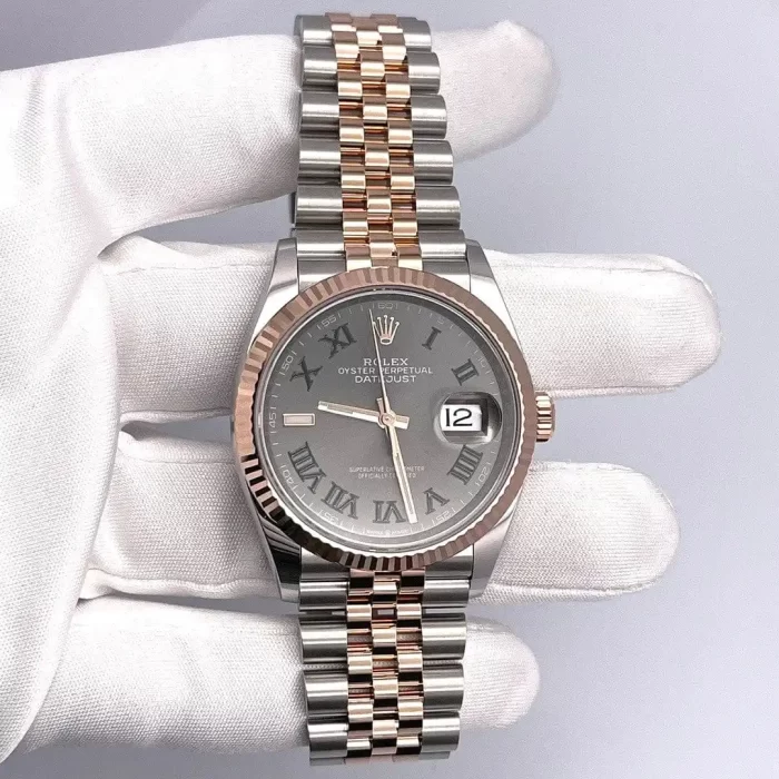 Rolex Datejust 126231 'Wimbledon' Stainless Steel Rose Gold Slate Dial - 图片 2