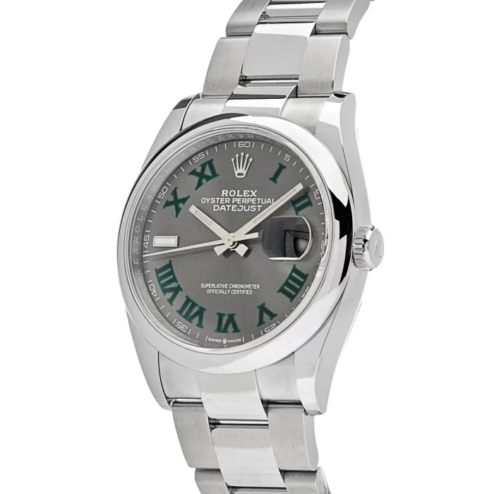 Rolex Datejust 126200 'Wimbledon' Stainless Steel Slate Dial - 图片 2