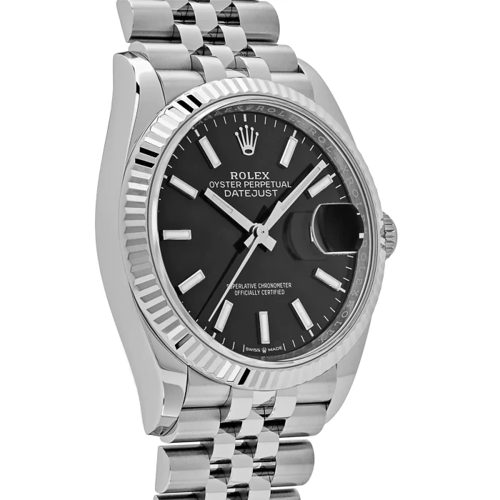 Rolex Datejust 126234 White Gold Stainless Steel Black Dial Jubilee - 图片 2