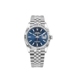 Rolex Datejust 126234 White Gold Stainless Steel Blue Dial Jubilee