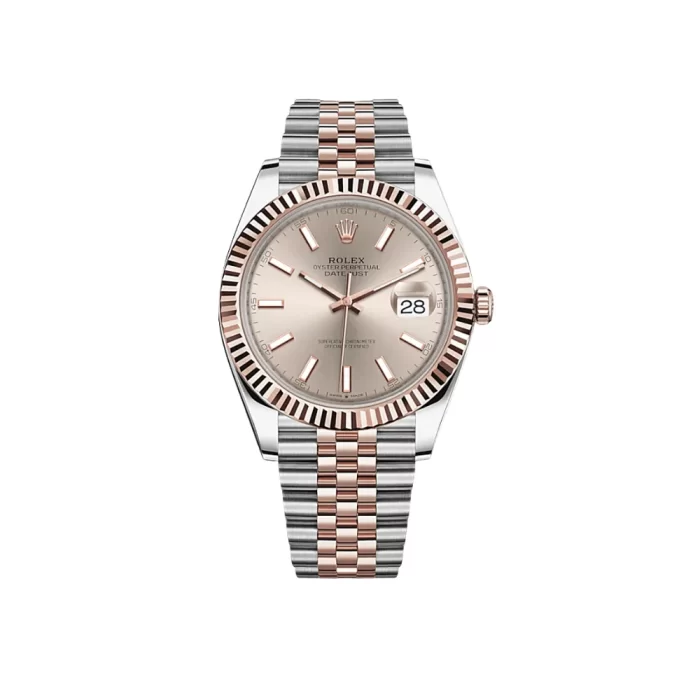 Rolex Datejust 126331 Rose Gold Stainless Steel Sundust Dial Jubilee - 图片 1