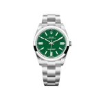 Rolex Oyster Perpetual 126000 Stainless Steel Green Dial