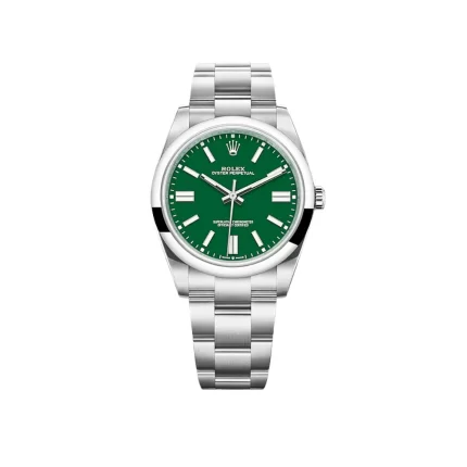 Rolex Oyster Perpetual 126000 Stainless Steel Green Dial
