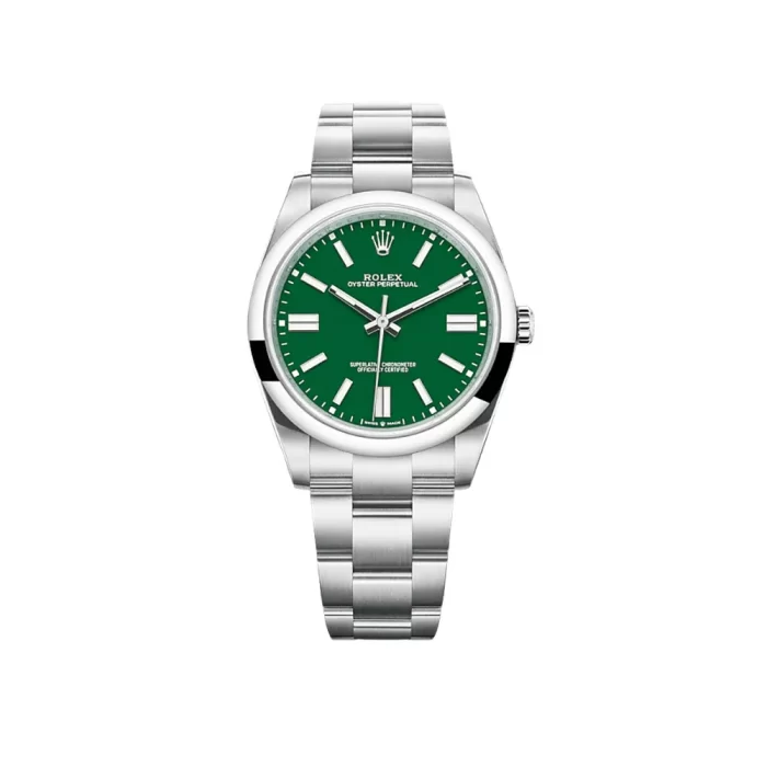 Rolex Oyster Perpetual 126000 Stainless Steel Green Dial - 图片 1