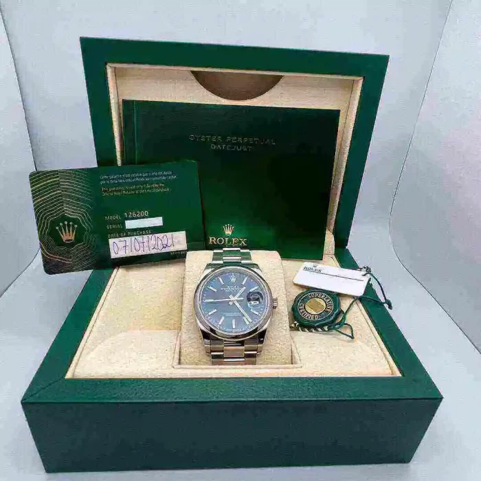 Rolex Datejust 126200 Stainless Steel Blue Dial Oyster - 图片 6