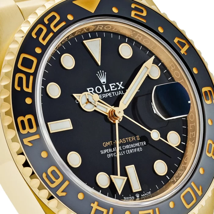 Rolex GMT-Master II 126718GRNR Yellow Gold Black Dial Jubilee (2024) - 图片 5