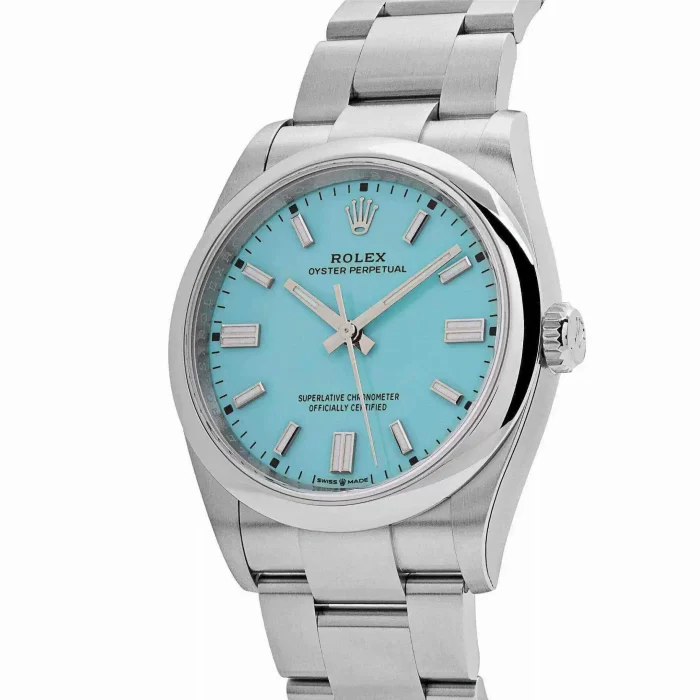 Rolex Oyster Perpetual 126000 Stainless Steel Baby Blue Dial - 图片 2