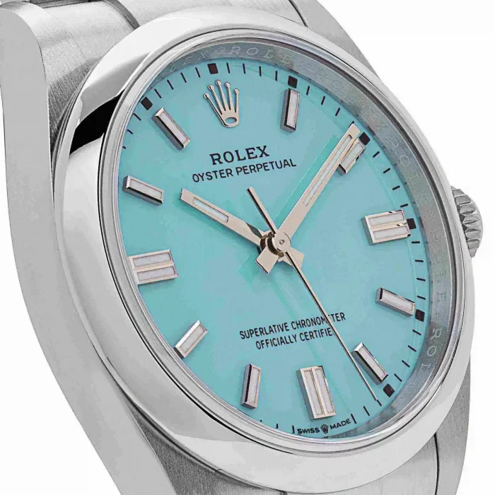 Rolex Oyster Perpetual 126000 Stainless Steel Baby Blue Dial - 图片 4