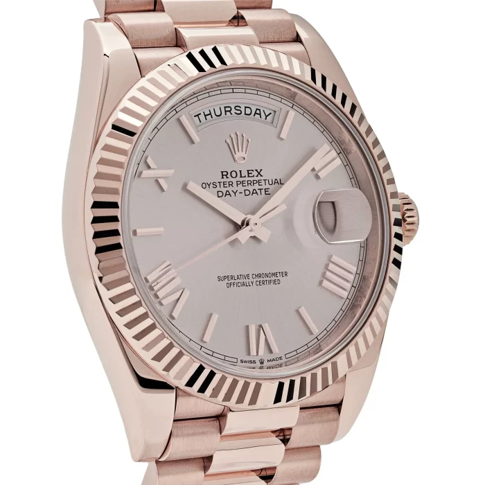 Rolex Day-Date 228235 Rose Gold Sundust Roman Dial (2023) - 图片 3
