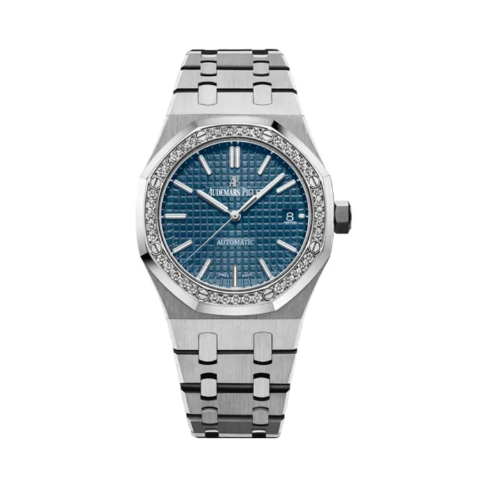Audemars Piguet Royal Oak 15451ST.ZZ.1256ST.03 Stainless Steel Blue Dial Diamond Bezel - 图片 1
