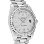 Rolex Day-Date 228349RBR White Gold Meteorite Dial Diamond Set - 图片 2