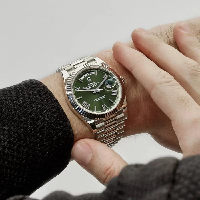 Rolex Day-Date 228239 White Gold Olive Dial - 图片 5