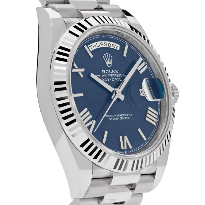 Rolex Day-Date 228239 White Gold Blue Dial - 图片 4