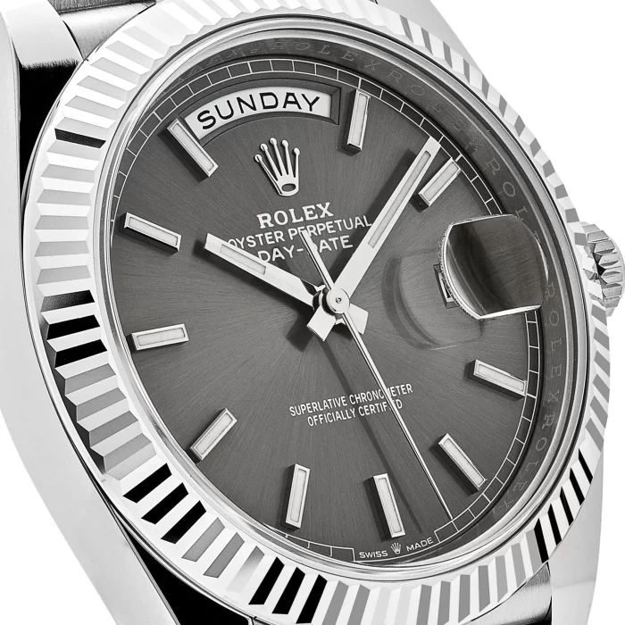 Rolex Day-Date 228239 White Gold Slate Rhodium Grey Dial - 图片 3