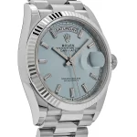 Rolex Day-Date 128236 Platinum Ice Blue Baguette Dial - 图片 2