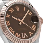 Rolex Datejust 278271 Rose Gold Stainless Steel Roman Chocolate Dial Jubilee (2024) - 图片 5