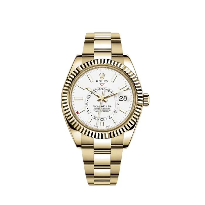 Rolex Sky-Dweller 326938 Yellow Gold White Dial - 图片 1
