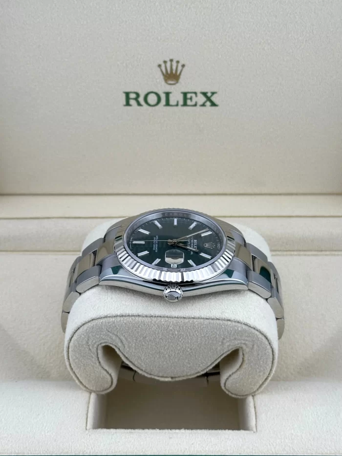 Rolex Datejust 126334 Stainless Steel Green Motif Dial Oyster - 图片 3