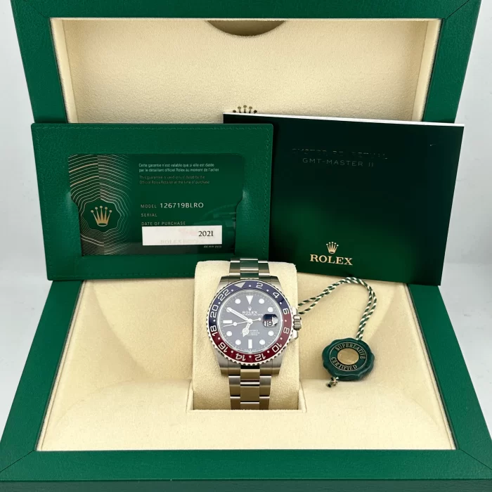 Rolex GMT-Master II 126719BLRO 'Pepsi' White Gold Blue Dial - 图片 6