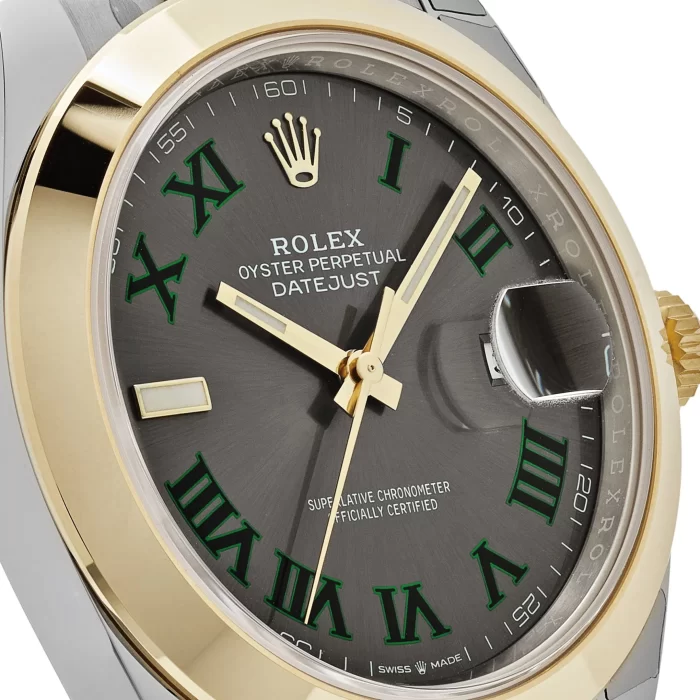 Rolex Datejust 126303 'Wimbledon' Yellow Gold Stainless Steel Slate Dial - 图片 5