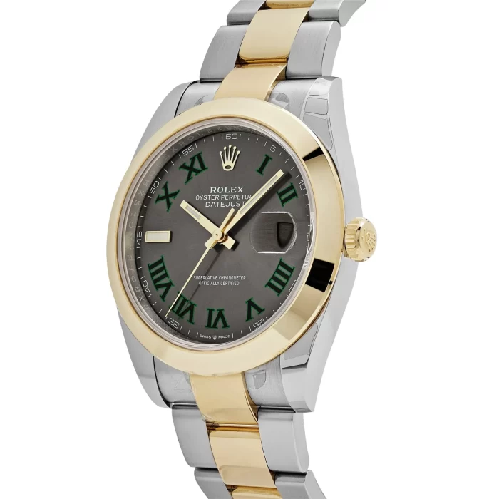 Rolex Datejust 126303 'Wimbledon' Yellow Gold Stainless Steel Slate Dial - 图片 3