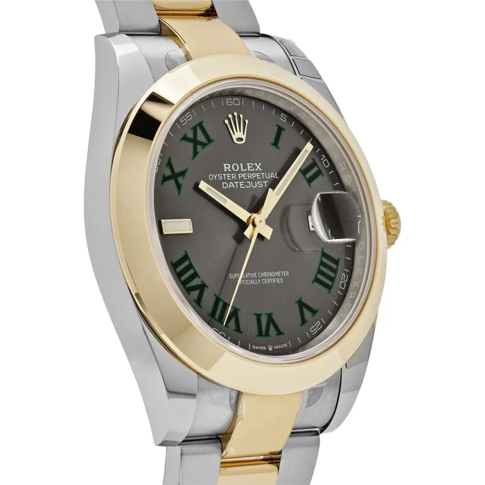 Rolex Datejust 126303 'Wimbledon' Yellow Gold Stainless Steel Slate Dial - 图片 2