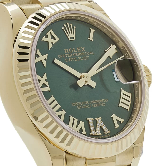 Rolex Datejust 278278 Yellow Gold Diamond Green Dial President - 图片 5