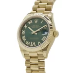 Rolex Datejust 278278 Yellow Gold Diamond Green Dial President - 图片 3