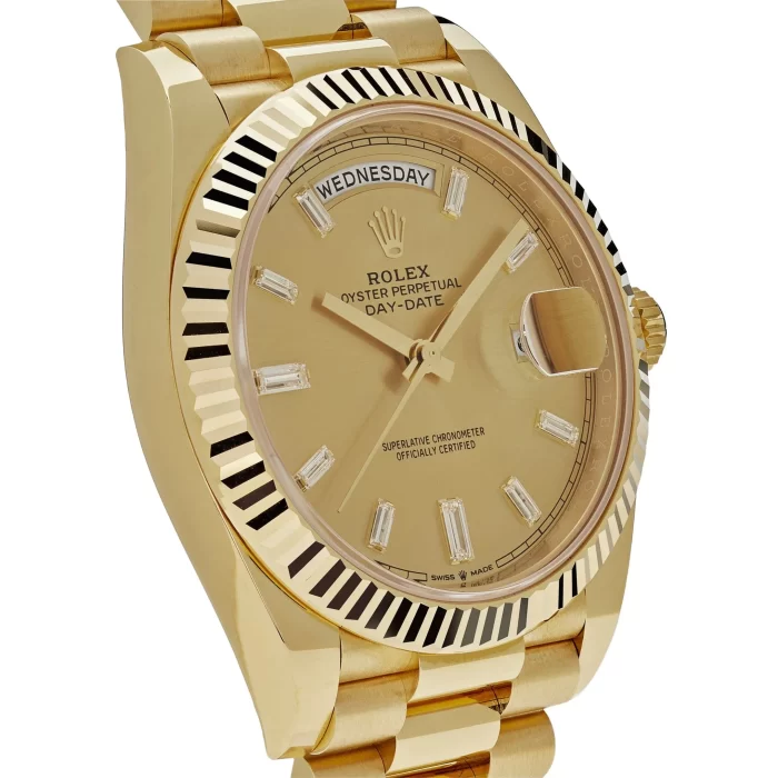 Rolex Day-Date 228238 Yellow Gold Champagne Diamond Dial - 图片 2