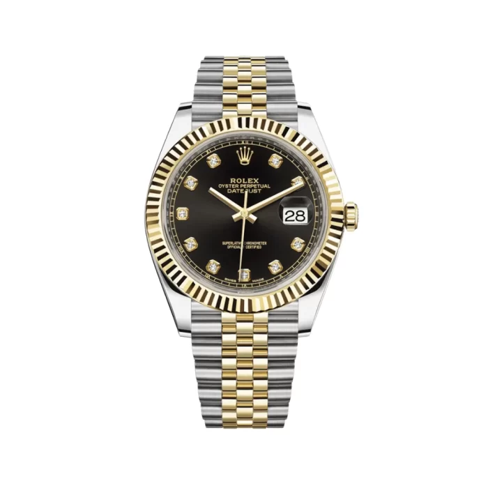 Rolex Datejust 126333 Yellow Gold & Stainless Steel Black Diamond Dial Jubilee - 图片 1