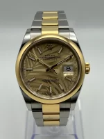 Rolex Datejust 126203 Two-Toned Yellow Gold Stainless Steel Palm Motif Dial - 图片 2