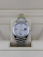 Rolex Day-Date 228396TBR Platinum Diamond Bezel Diamond-Paved Dial (2023) - 图片 2