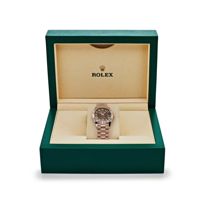 Rolex Datejust 278275 Rose Gold Diamond Chocolate Dial President - 图片 6
