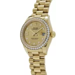 Rolex Datejust 279138RBR Yellow Gold Champagne Diamond Dial President - 图片 2