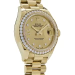 Rolex Datejust 279138RBR Yellow Gold Champagne Diamond Dial President - 图片 3
