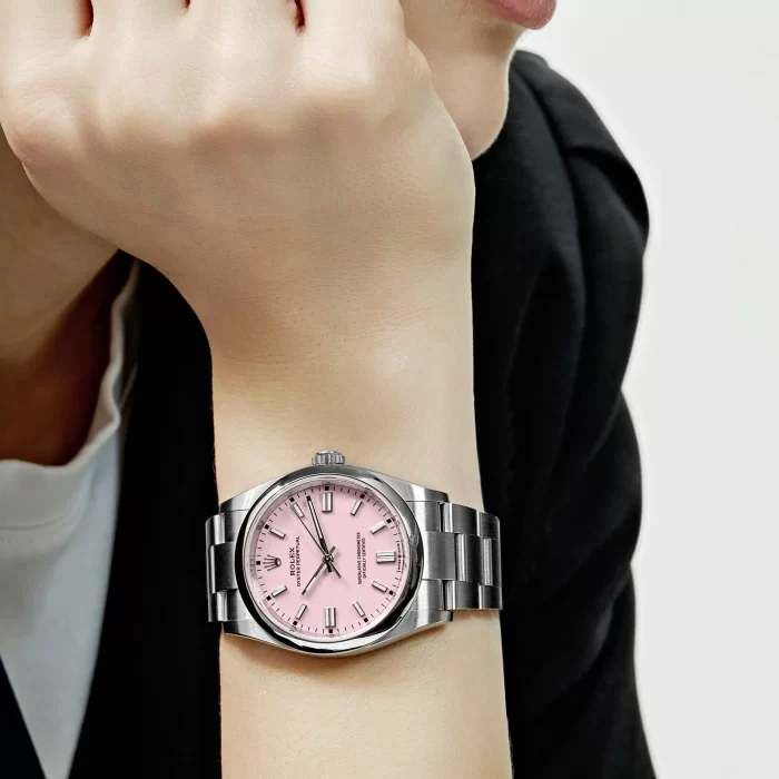 Rolex Oyster Perpetual 126000 Stainless Steel Candy Pink Dial - 图片 4