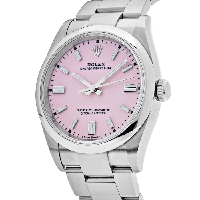 Rolex Oyster Perpetual 126000 Stainless Steel Candy Pink Dial - 图片 3