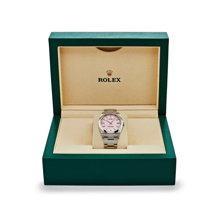 Rolex Oyster Perpetual 126000 Stainless Steel Candy Pink Dial - 图片 7